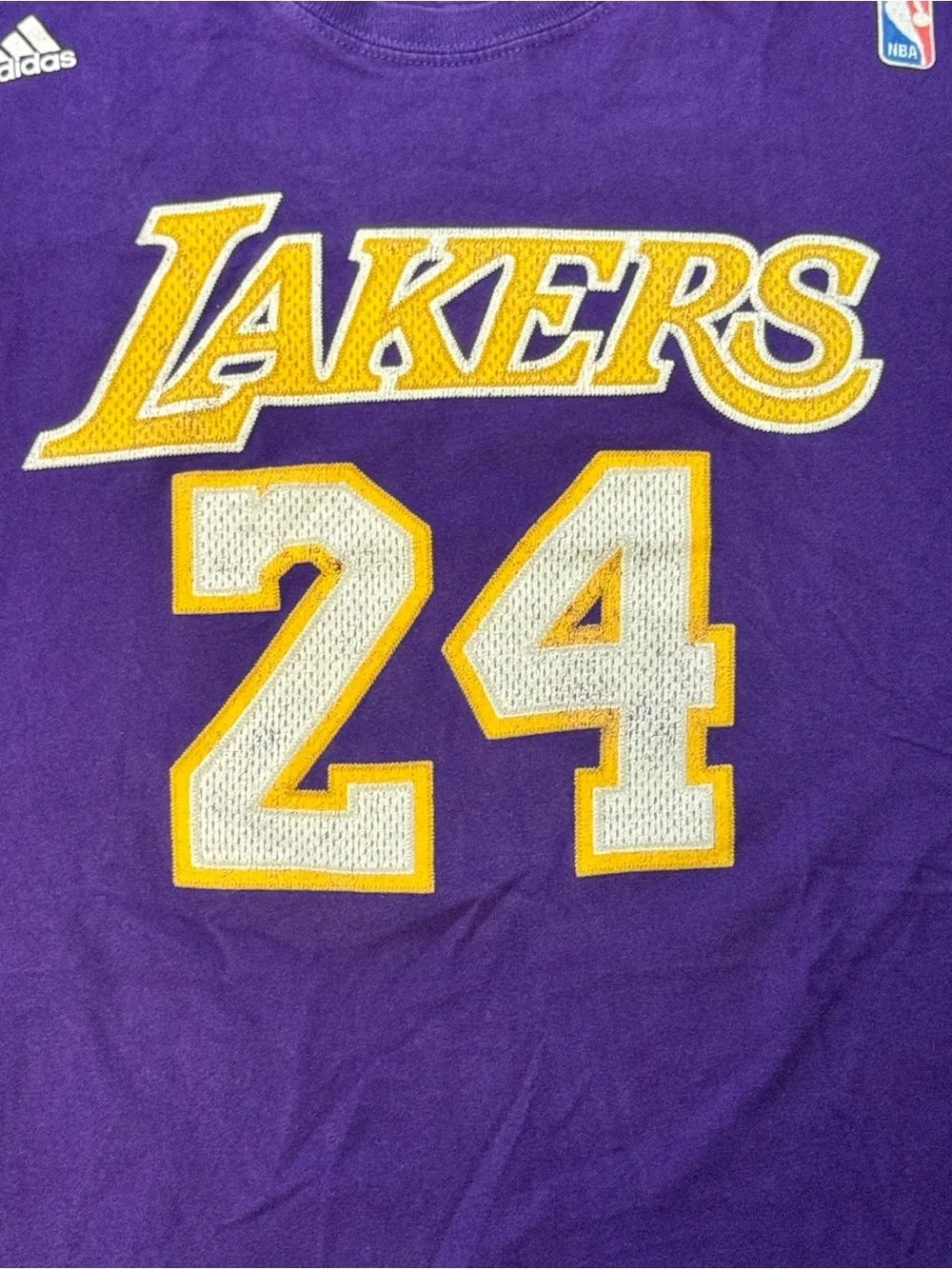 Adidas LA Lakers Kobe Bryant #24 Sleeveless Jersey cut off sleeveless shirt!